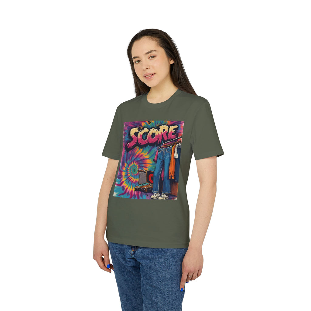 Score Tie-Dye Graphic T-Shirt — Retro 70s Skate Vibe