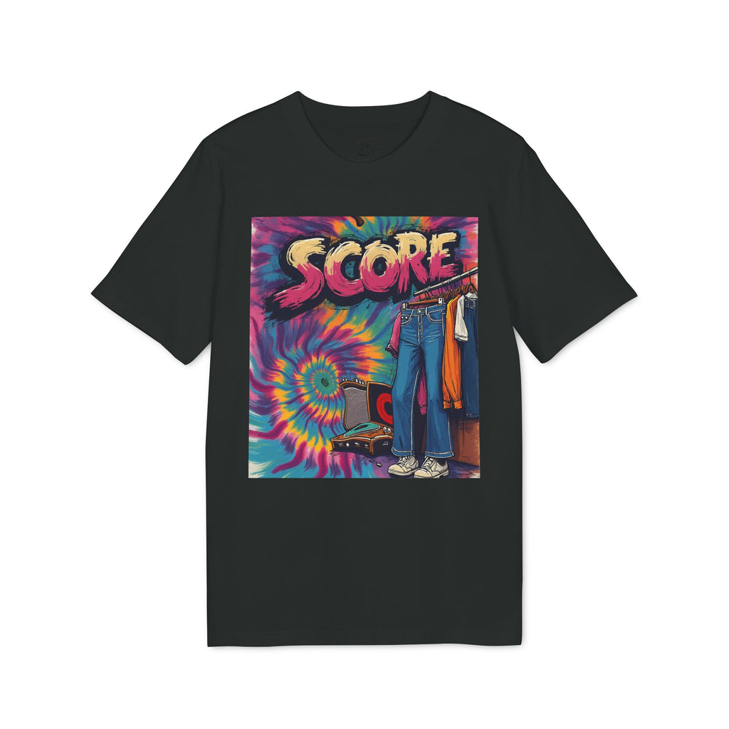 Score Tie-Dye Graphic T-Shirt — Retro 70s Skate Vibe
