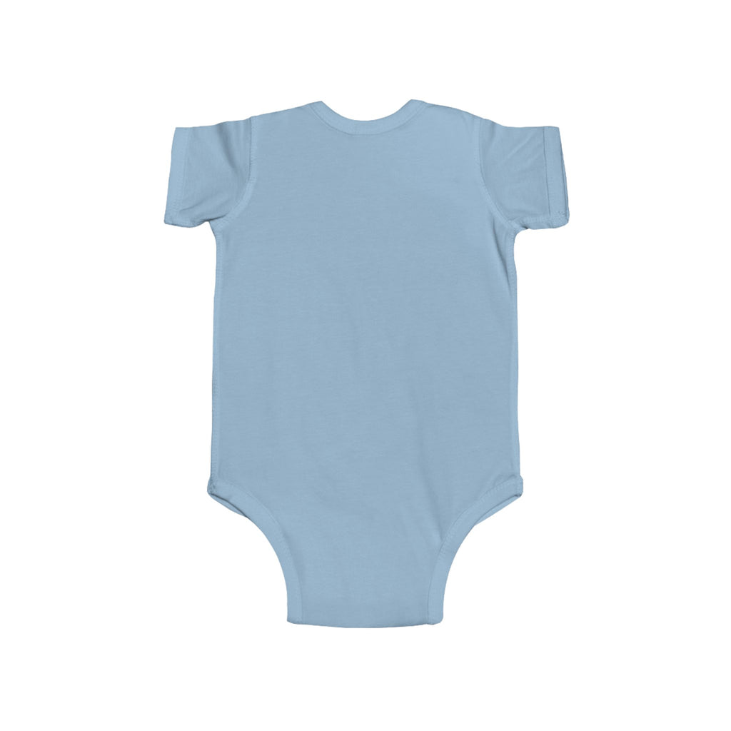 Baby Bodysuit — Retro Hockey Player Graphic Infant Onesie
