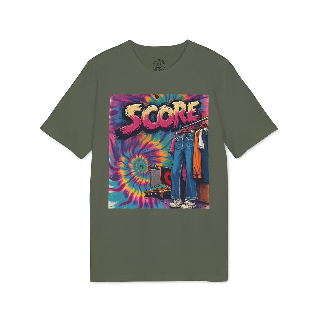 Score Tie-Dye Graphic T-Shirt — Retro 70s Skate Vibe