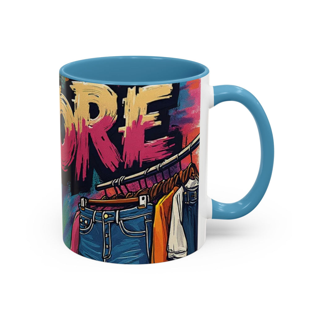 Coffee Mug — 'More' Retro Graffiti Closet Design Accent Mug (11/15oz)