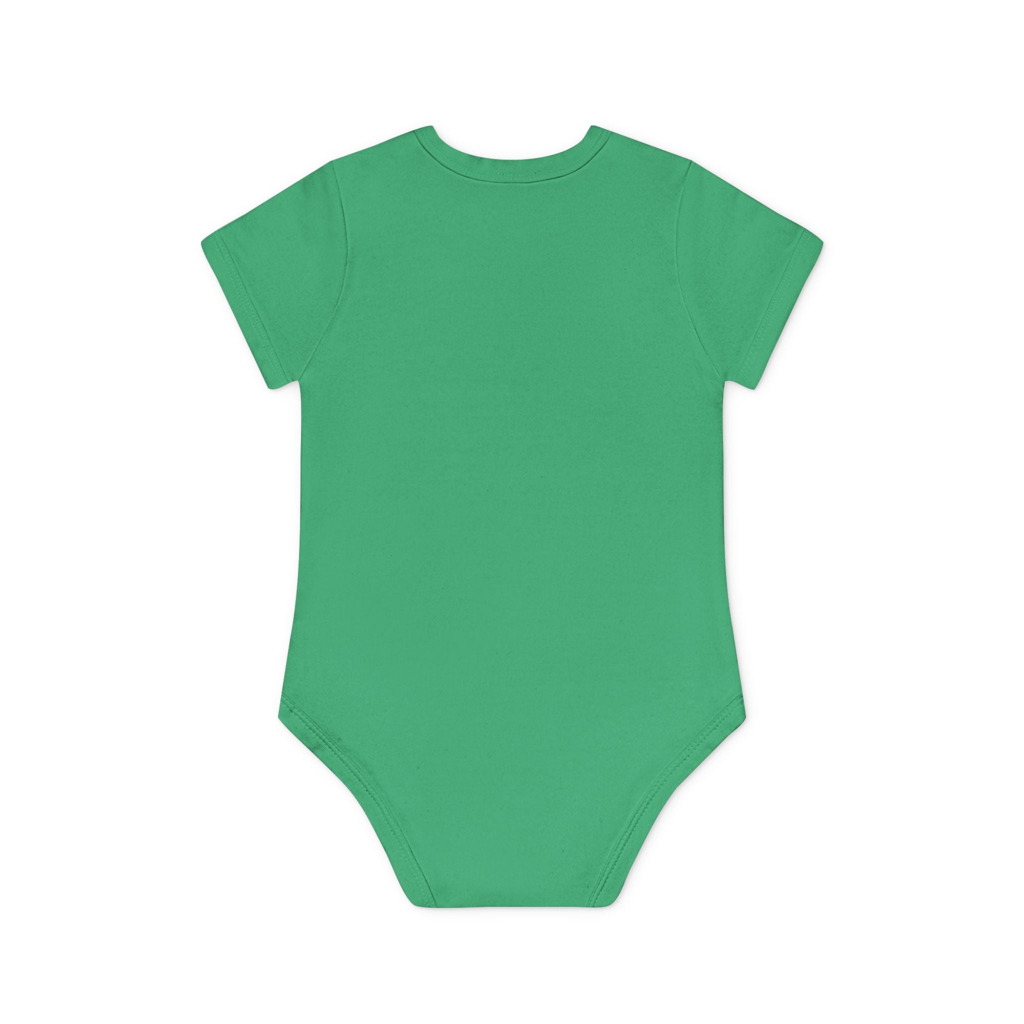 Hockey Baby Bodysuit — Cute Retro Goalie Graphic Organic Short Sleeve