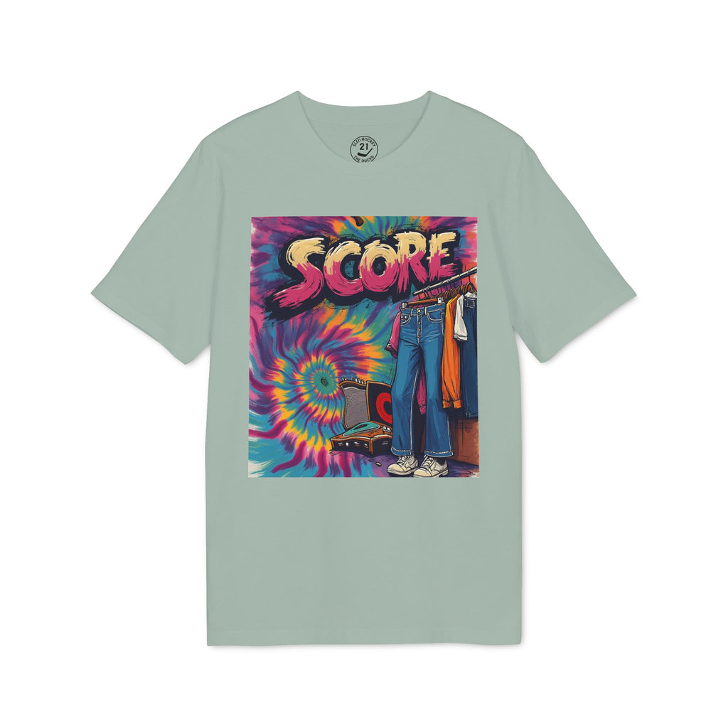 Score Tie-Dye Graphic T-Shirt — Retro 70s Skate Vibe