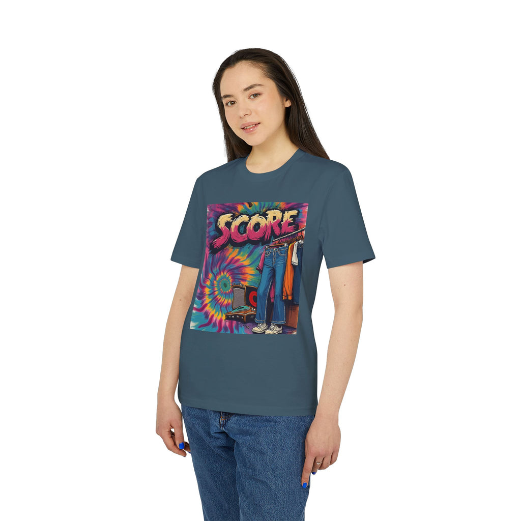 Score Tie-Dye Graphic T-Shirt — Retro 70s Skate Vibe