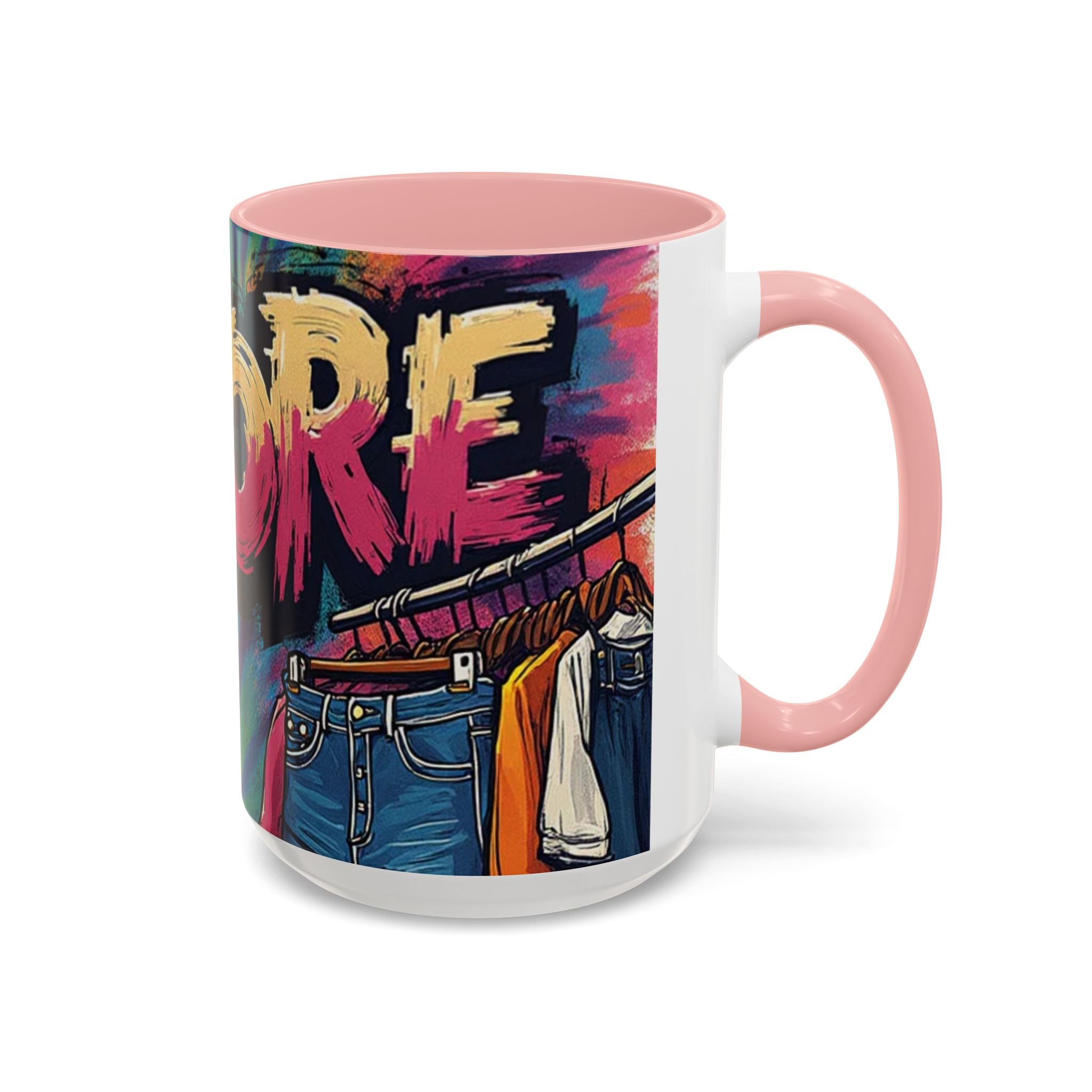 Coffee Mug — 'More' Retro Graffiti Closet Design Accent Mug (11/15oz)