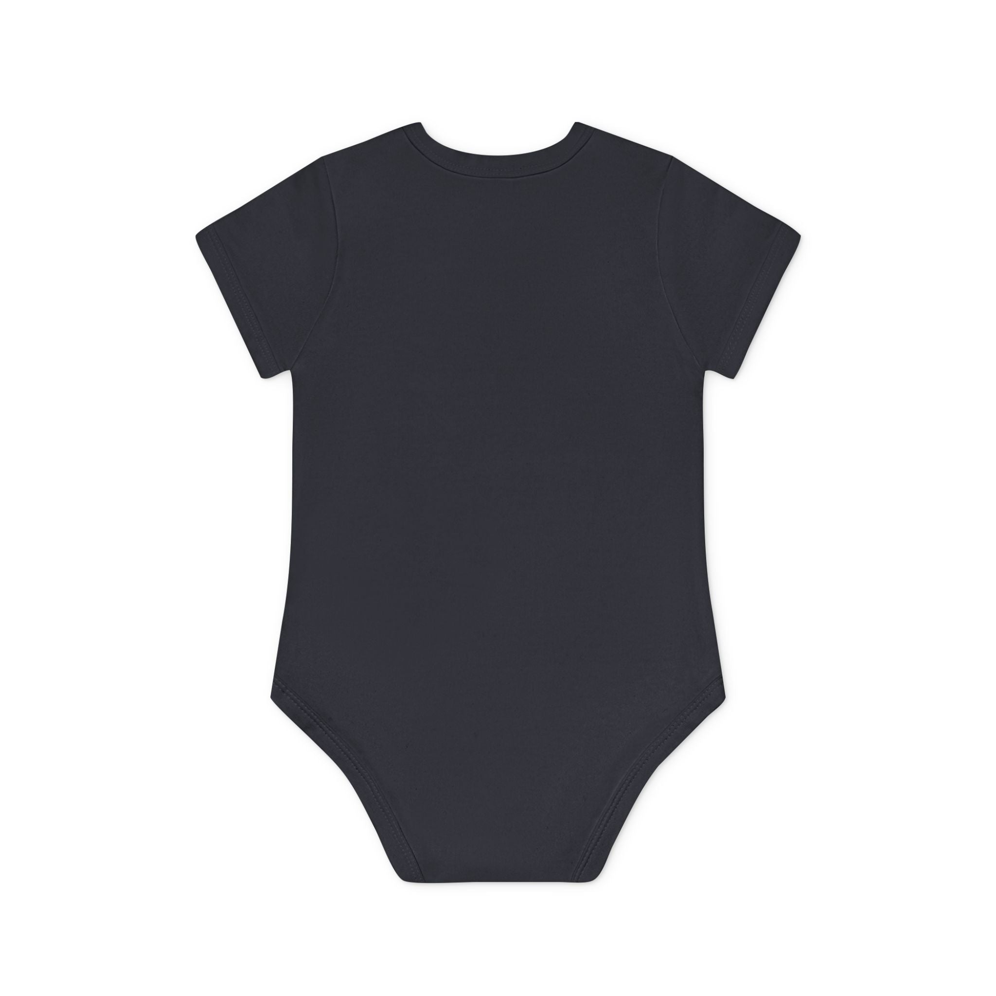 Hockey Baby Bodysuit — Cute Retro Goalie Graphic Organic Short Sleeve