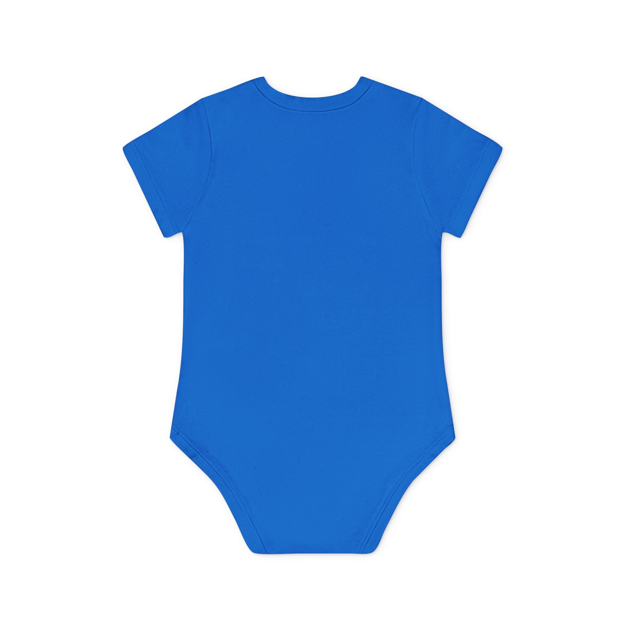 Hockey Baby Bodysuit — Cute Retro Goalie Graphic Organic Short Sleeve