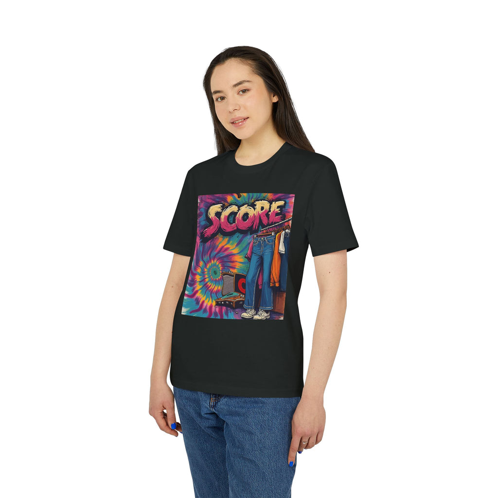 Score Tie-Dye Graphic T-Shirt — Retro 70s Skate Vibe