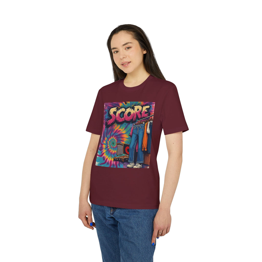 Score Tie-Dye Graphic T-Shirt — Retro 70s Skate Vibe