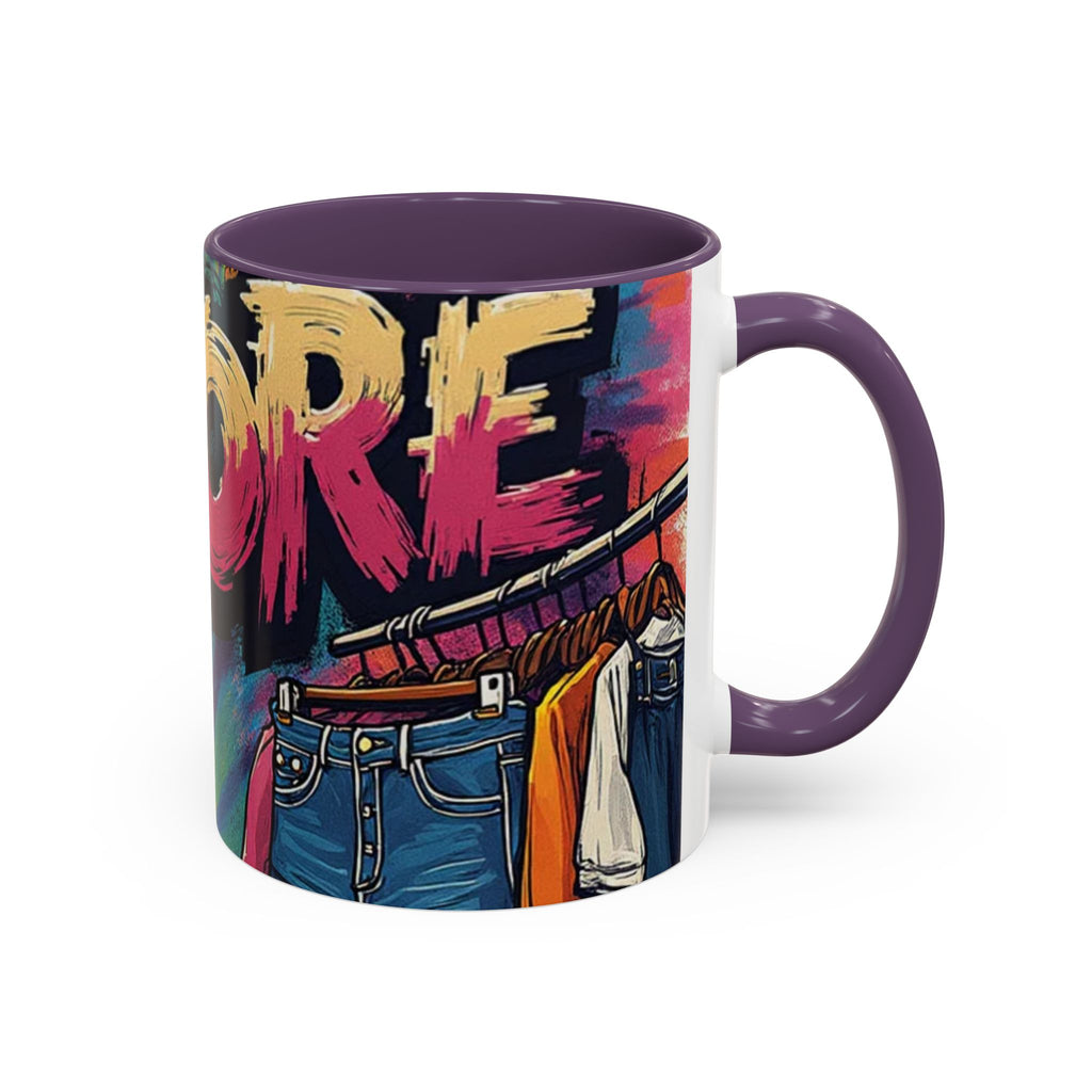 Coffee Mug — 'More' Retro Graffiti Closet Design Accent Mug (11/15oz)