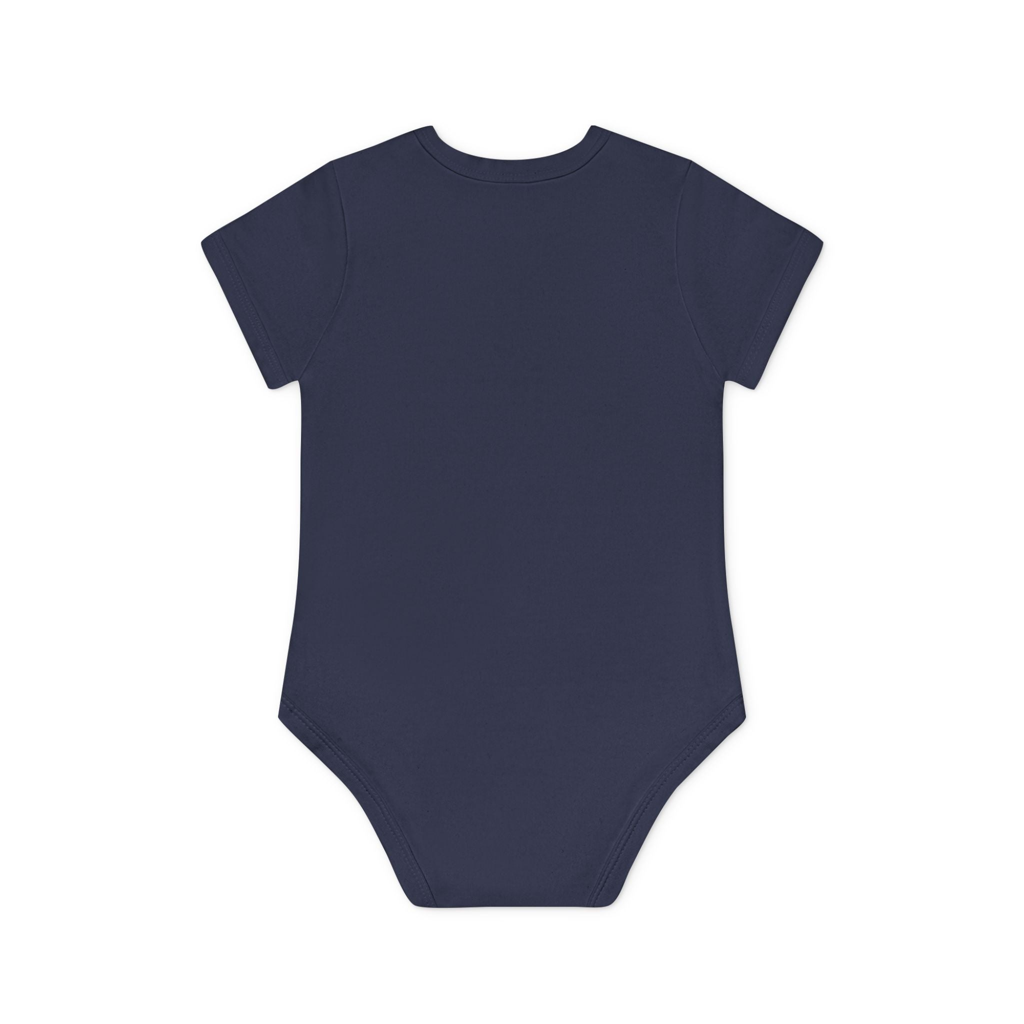 Hockey Baby Bodysuit — Cute Retro Goalie Graphic Organic Short Sleeve