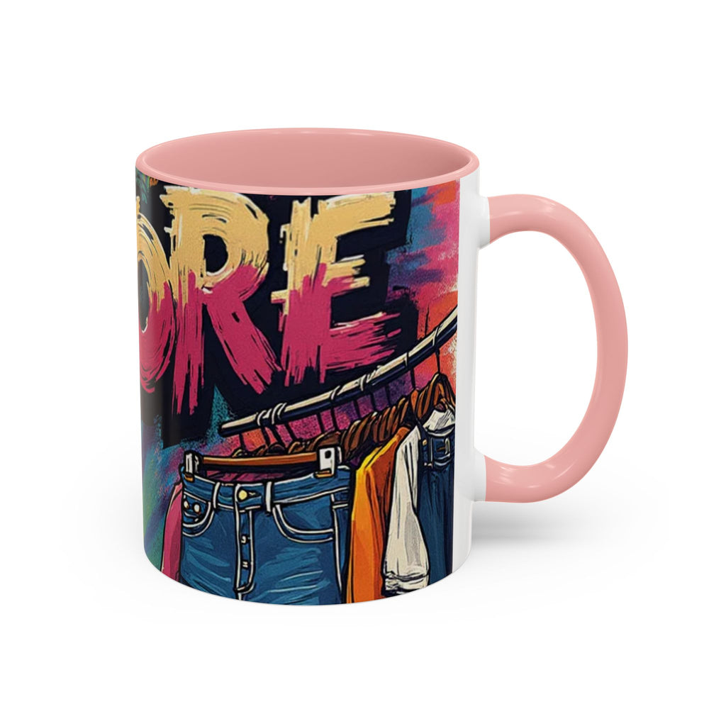 Coffee Mug — 'More' Retro Graffiti Closet Design Accent Mug (11/15oz)