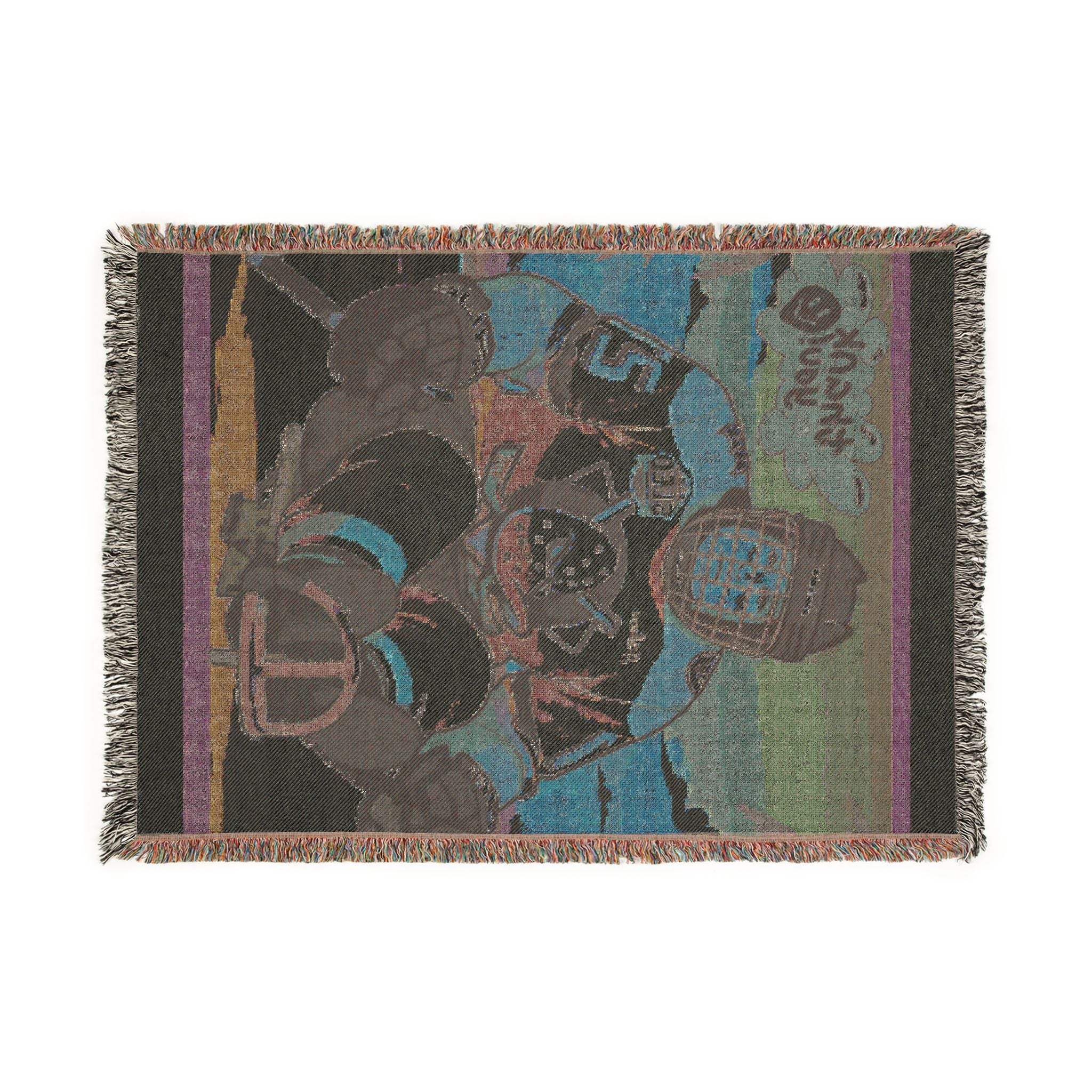 NHL Vintage Goalie Woven Throw Blanket – Retro Hockey Goalie Design
