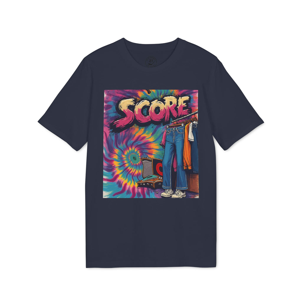 Score Tie-Dye Graphic T-Shirt — Retro 70s Skate Vibe
