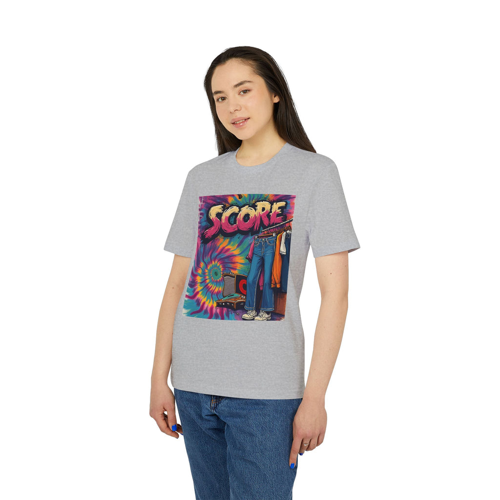 Score Tie-Dye Graphic T-Shirt — Retro 70s Skate Vibe