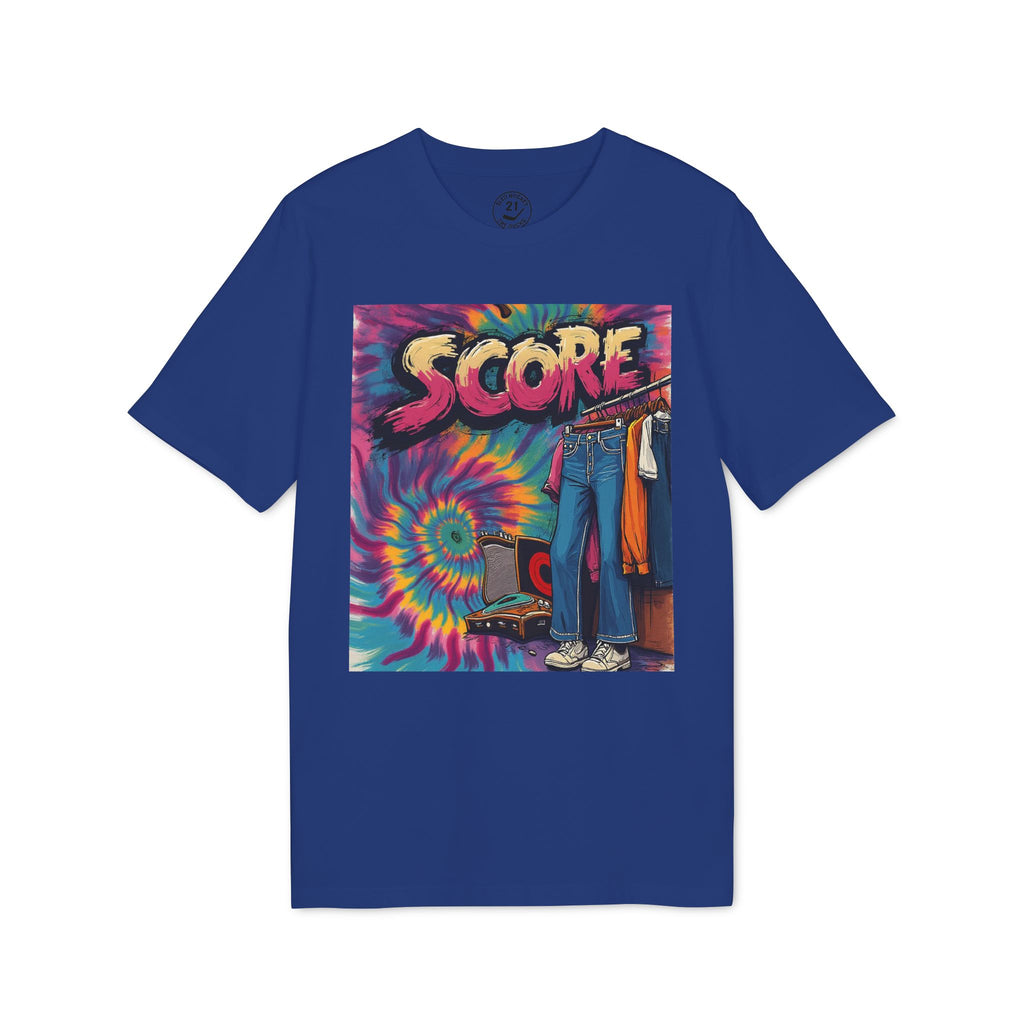 Score Tie-Dye Graphic T-Shirt — Retro 70s Skate Vibe