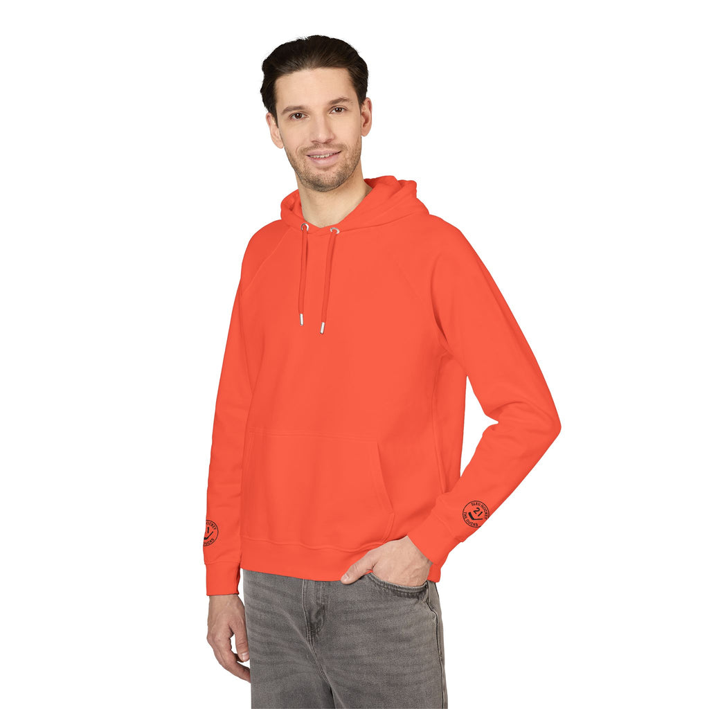 Embroidered Maple Leaf Pocket Hoodie — Eco Raglan Pullover