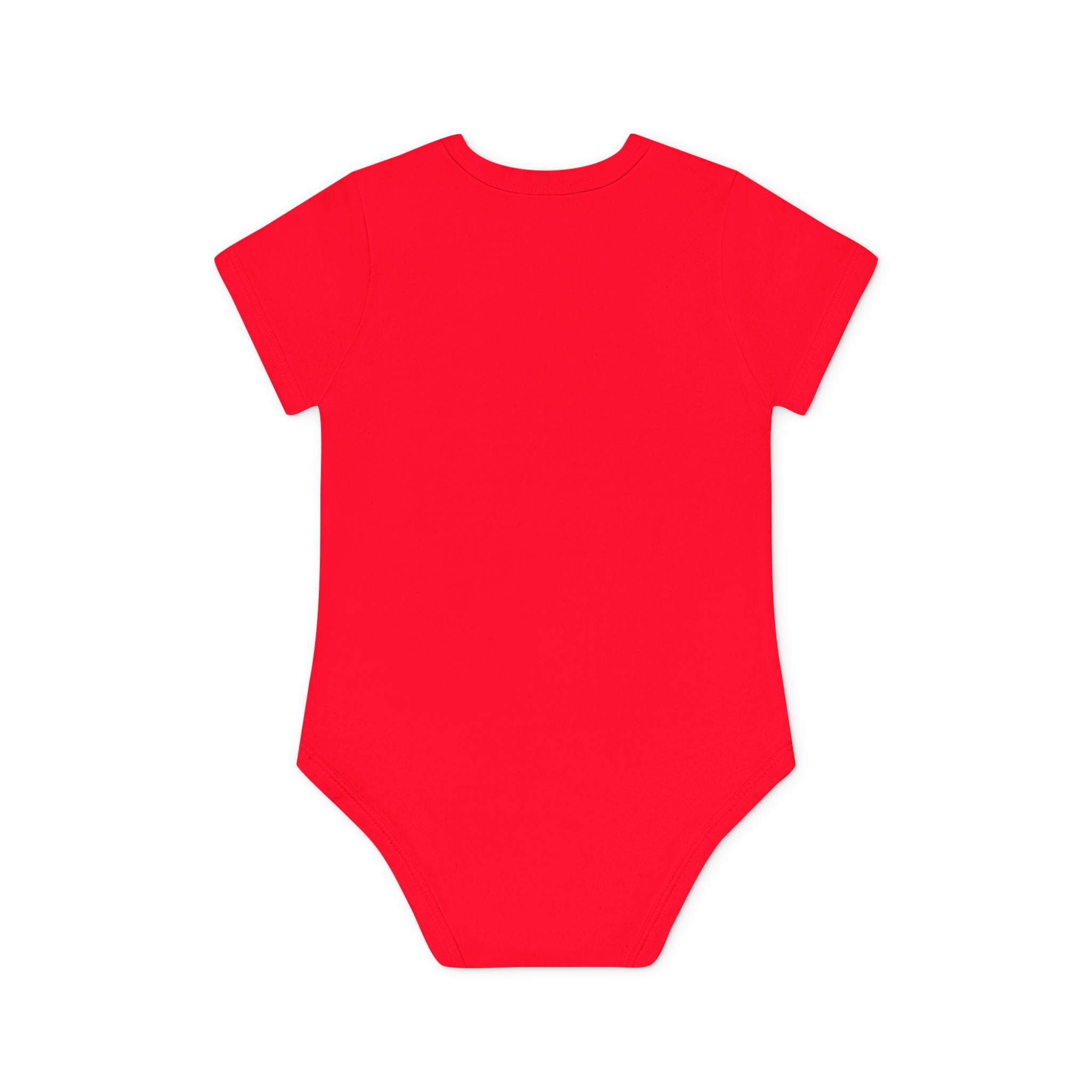 Hockey Baby Bodysuit — Cute Retro Goalie Graphic Organic Short Sleeve
