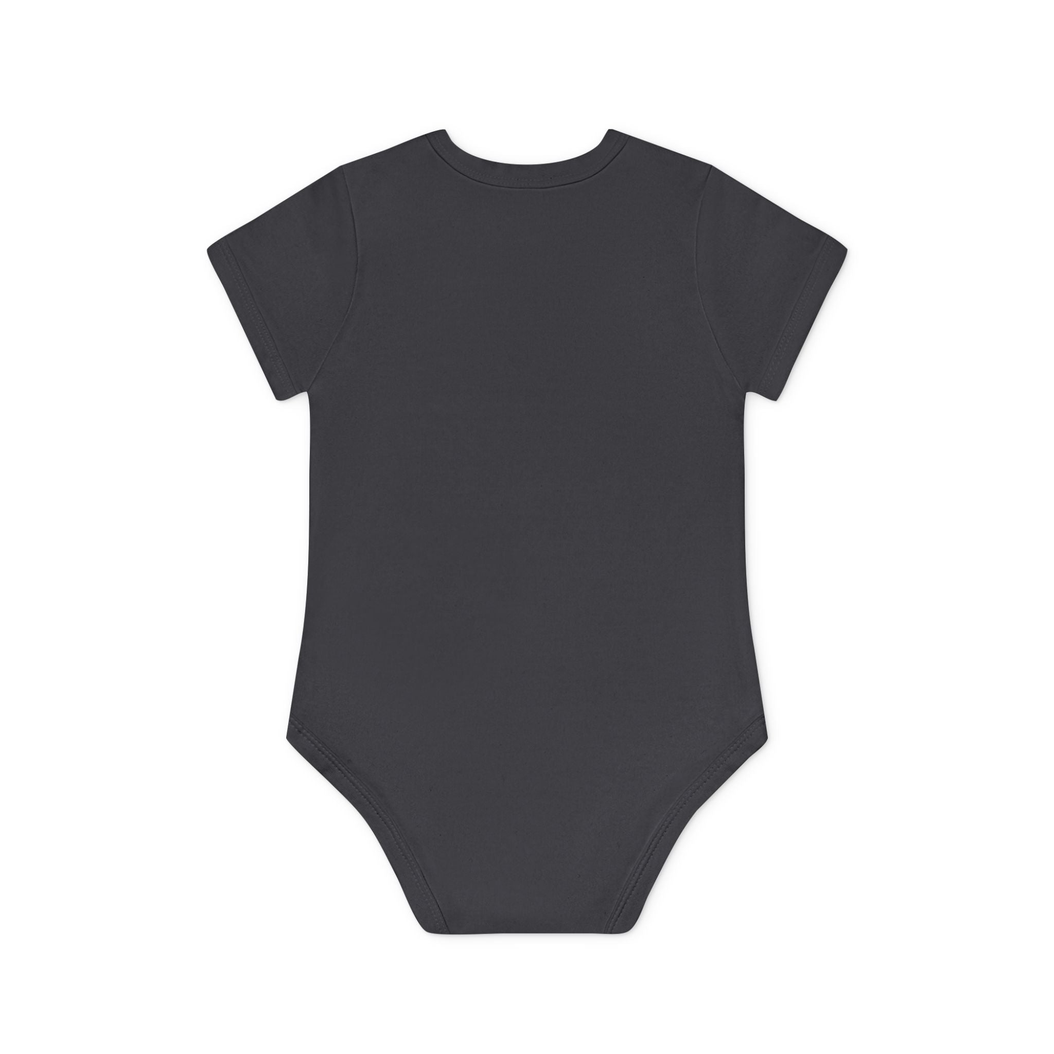 Hockey Baby Bodysuit — Cute Retro Goalie Graphic Organic Short Sleeve