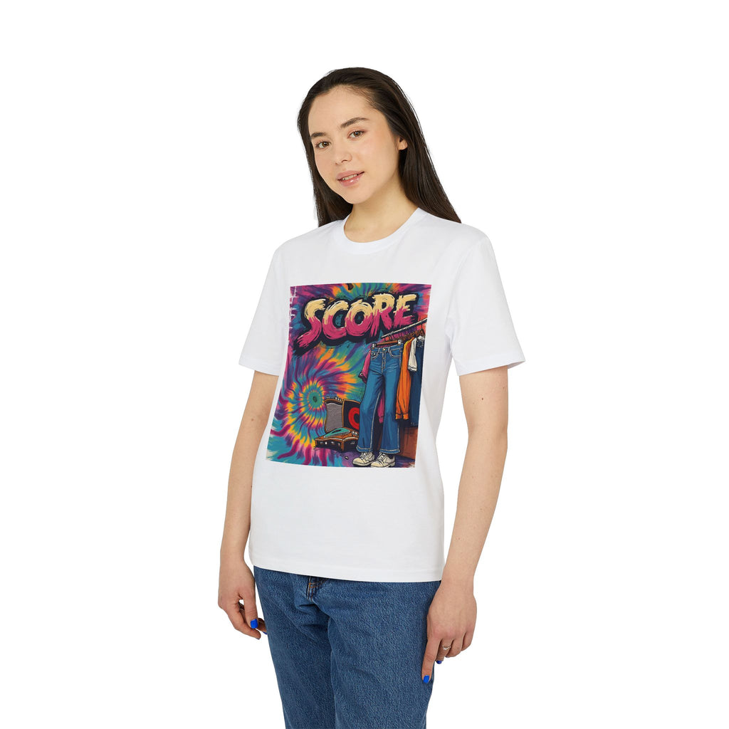 Score Tie-Dye Graphic T-Shirt — Retro 70s Skate Vibe