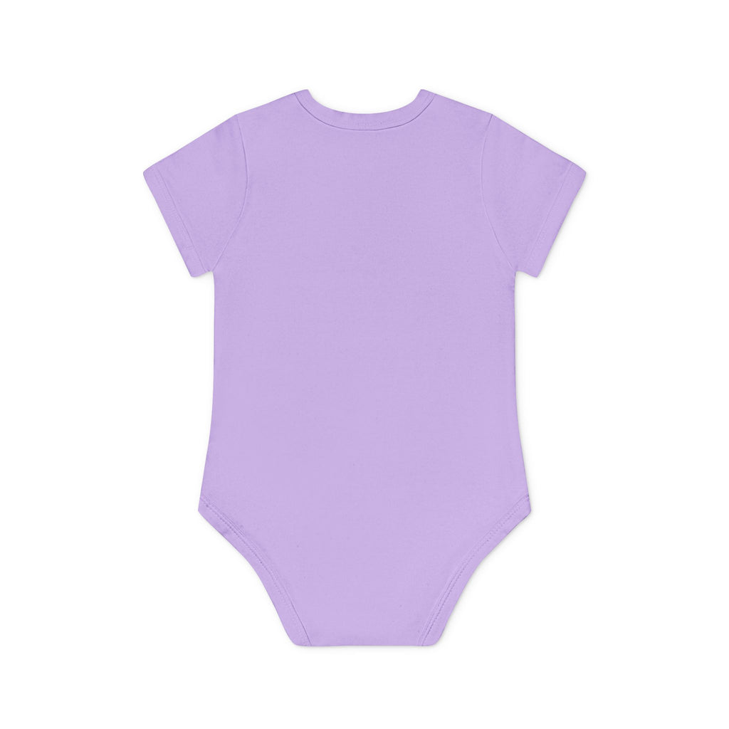 Hockey Baby Bodysuit — Cute Retro Goalie Graphic Organic Short Sleeve