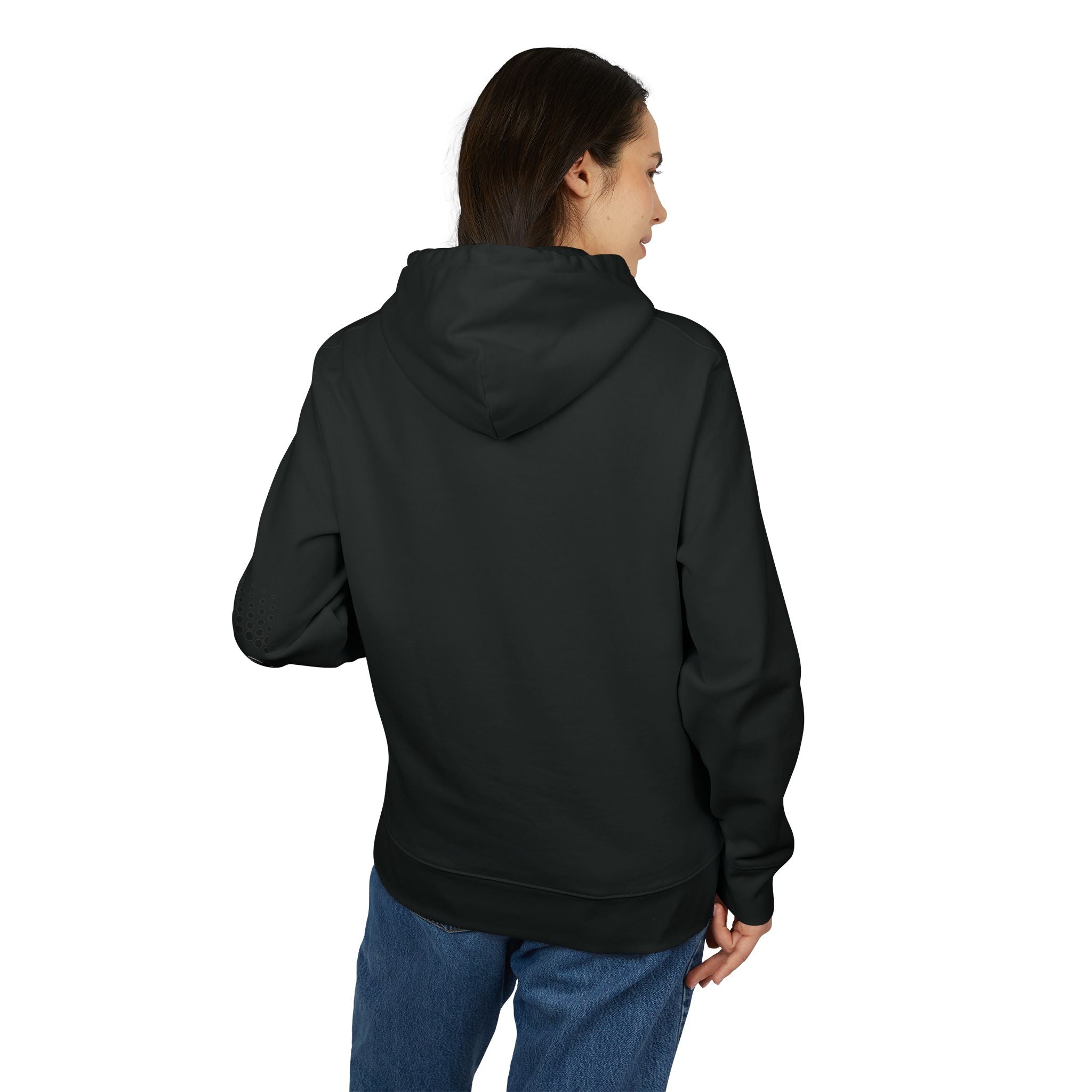 Hockey Player Graphic Hoodie — Retro Sunset Skate Design