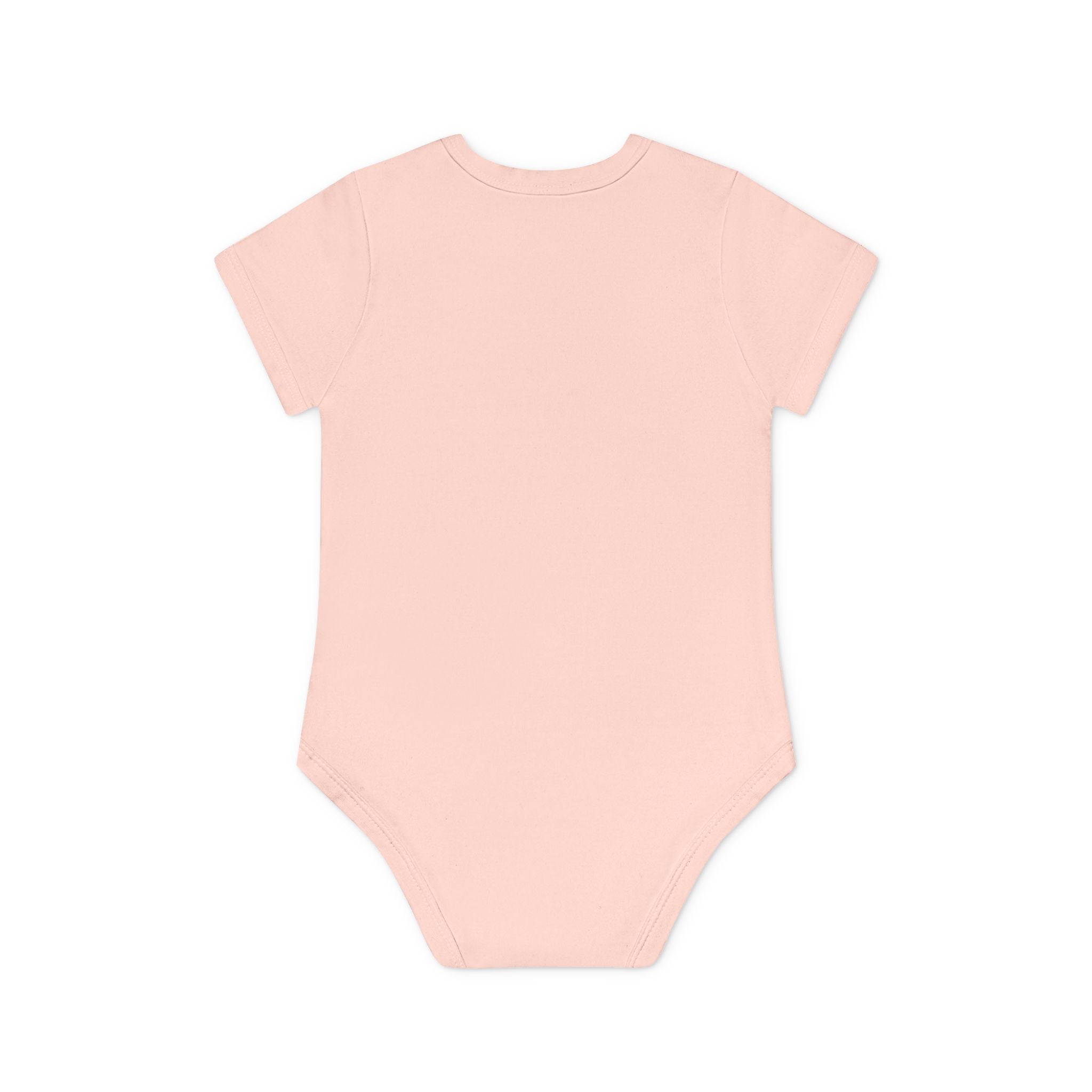 Hockey Baby Bodysuit — Cute Retro Goalie Graphic Organic Short Sleeve