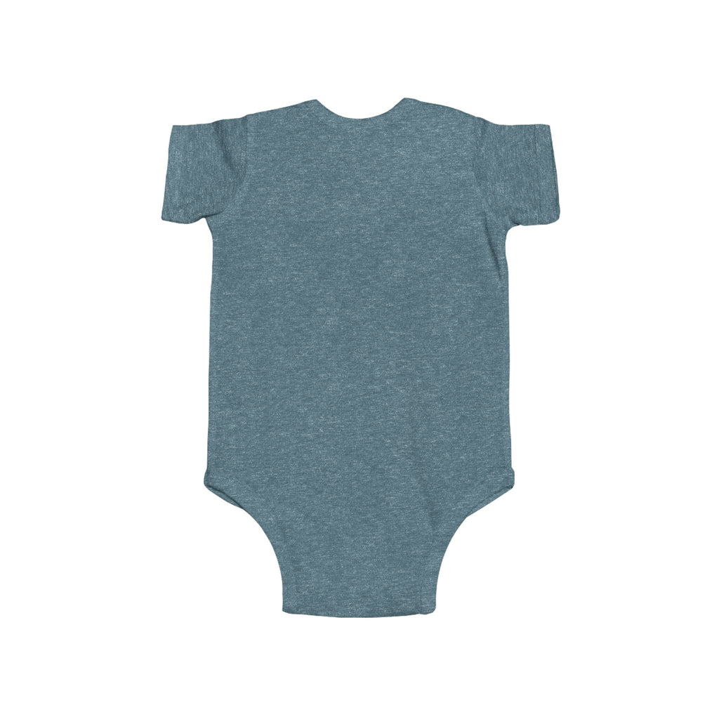 Baby Bodysuit — Retro Hockey Player Graphic Infant Onesie