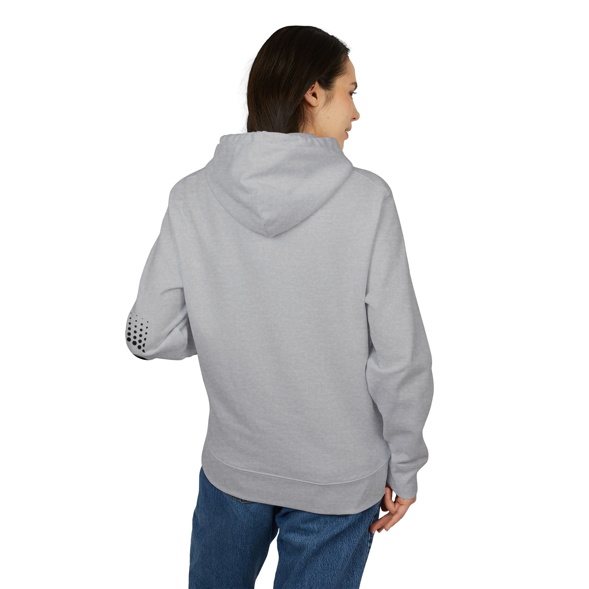 Hockey Player Graphic Hoodie — Retro Sunset Skate Design