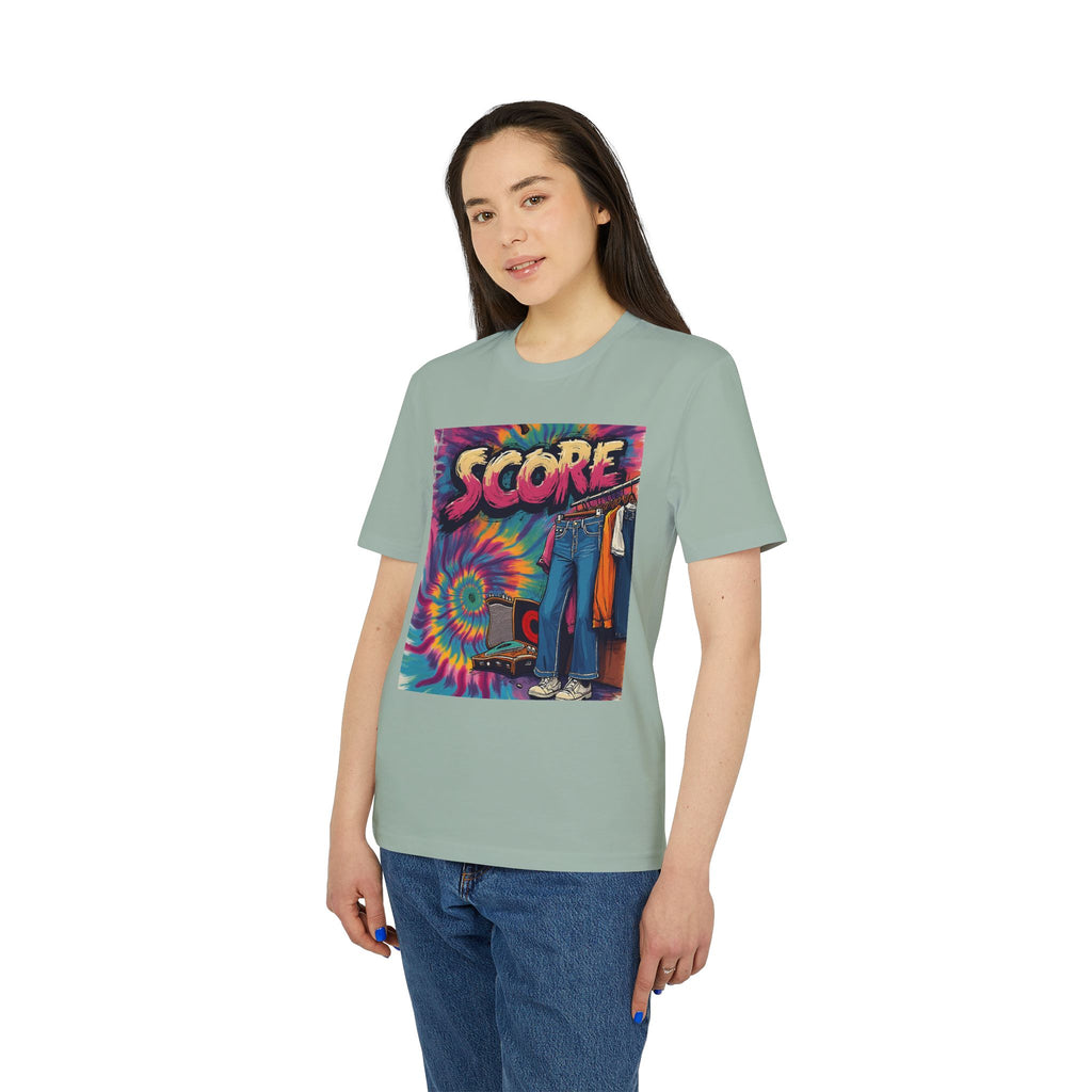 Score Tie-Dye Graphic T-Shirt — Retro 70s Skate Vibe