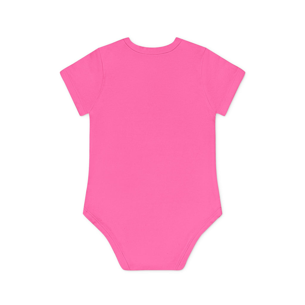 Hockey Baby Bodysuit — Cute Retro Goalie Graphic Organic Short Sleeve