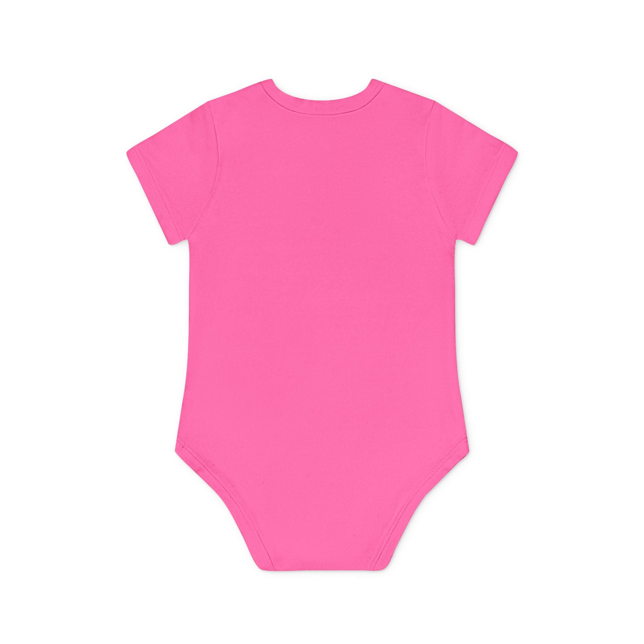 Hockey Baby Bodysuit — Cute Retro Goalie Graphic Organic Short Sleeve