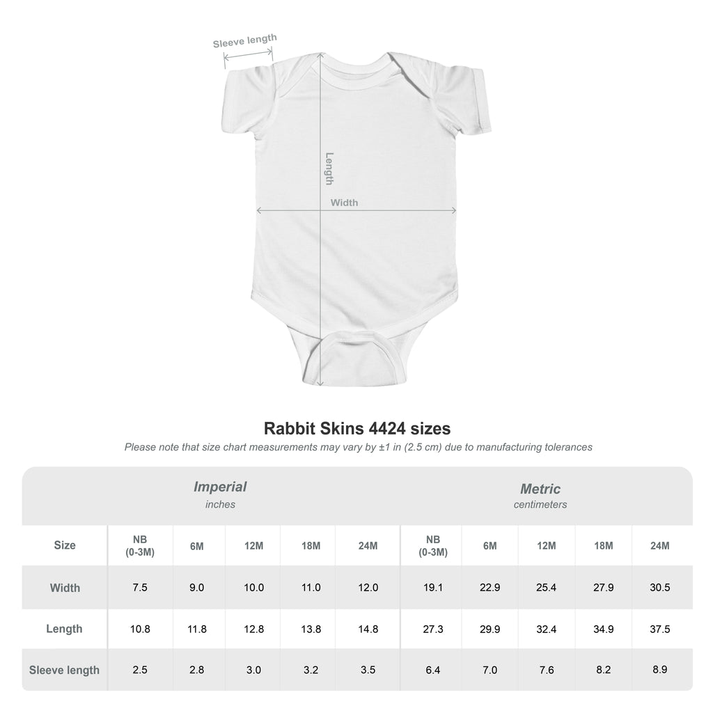 Baby Bodysuit — Retro Hockey Player Graphic Infant Onesie