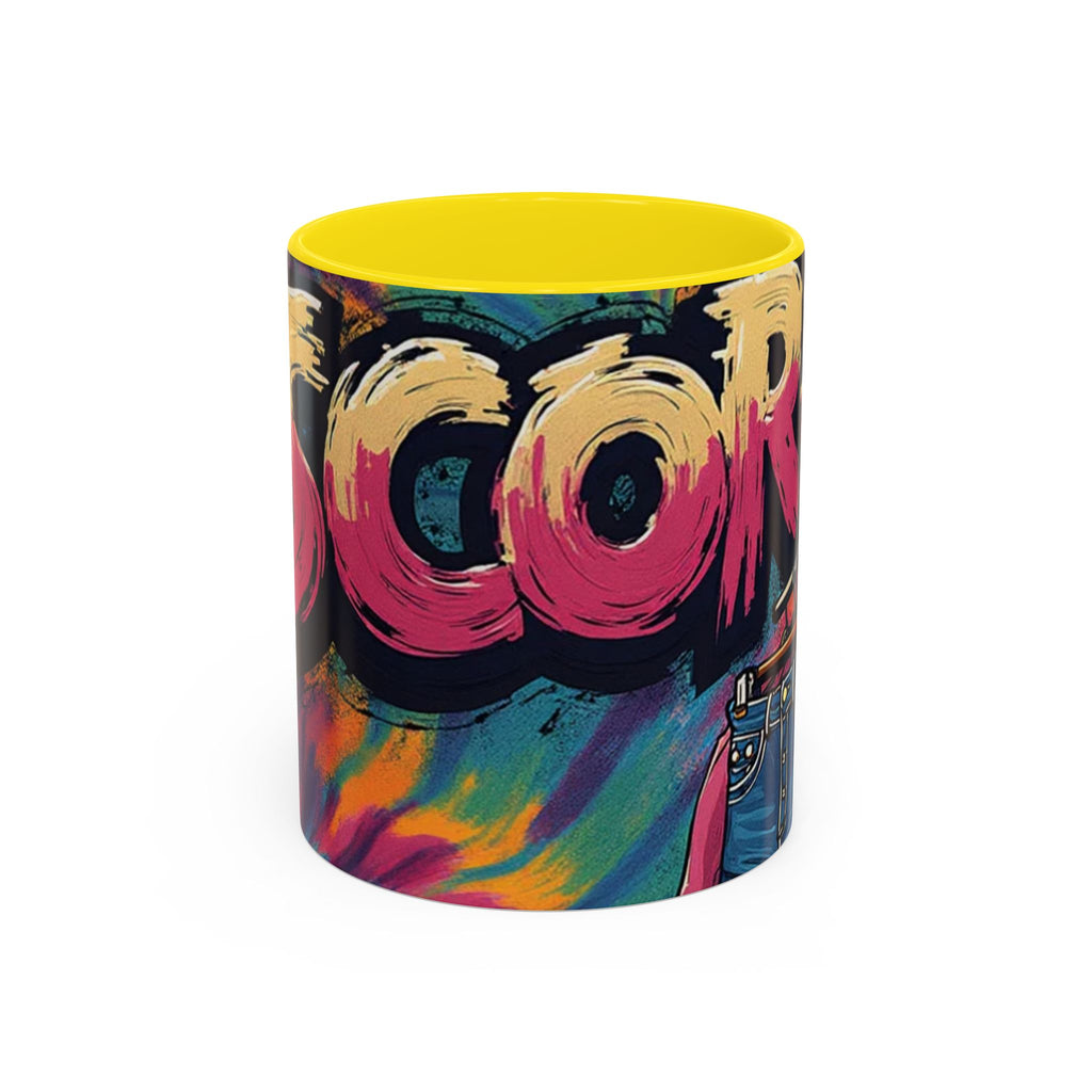 Coffee Mug — 'More' Retro Graffiti Closet Design Accent Mug (11/15oz)
