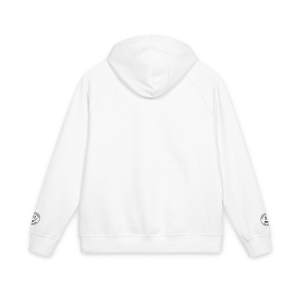 Embroidered Maple Leaf Pocket Hoodie — Eco Raglan Pullover