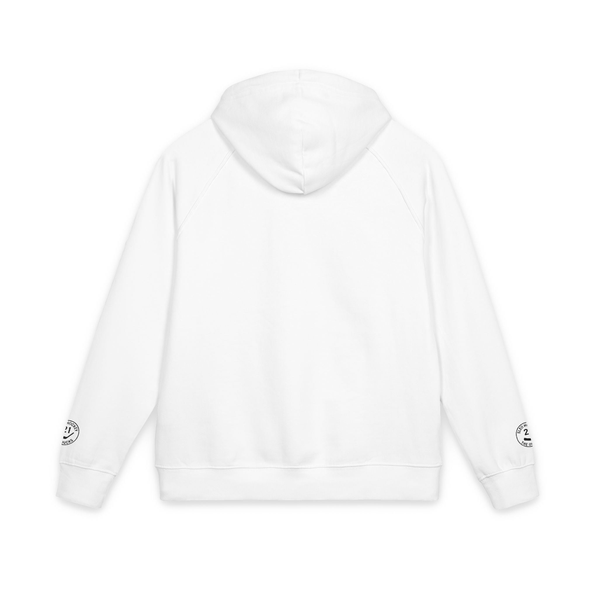 Embroidered Maple Leaf Pocket Hoodie — Eco Raglan Pullover